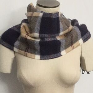 NWT Royal Speyside Scottish Tartan Wool Scarf Tan